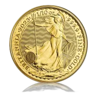 1/10 oz Gold Royal Mint Britannia King Charles (2023)