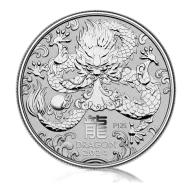 2oz Silver Perth Mint Lunar Series III Year of the Dragon (2024)