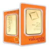 100g Valcambi Investment Gold Bar