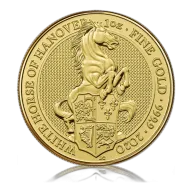 1oz Gold Queen's Beast White Horse Of Hanover (2020)