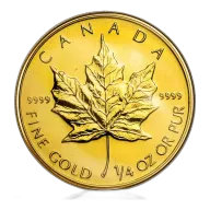1/4 Oz Gold Canadian Maple Leaf (1996)