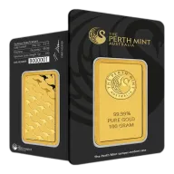 100g Perth Mint Gold Bar