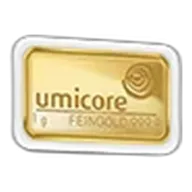 1g Umicore Investment Gold Bar