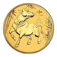 1/2oz Gold Perth Mint Year of the Ox (2021)