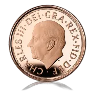 Half Gold Sovereign King Charles III Memorial Sovereign (2022)