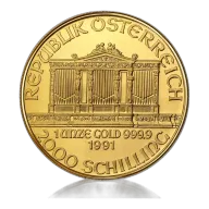 1oz Gold Austrian Philharmonic (1991)