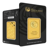 1oz Gold Perth Mint Investment Bar (999.9)