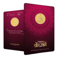 1g Gold Bank Laxmi Happy Diwali