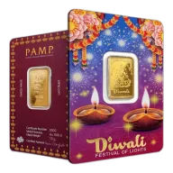 10g PAMP Happy Diwali Gold Bar (999.9)