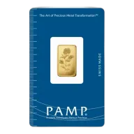 Pre-Owned PAMP Suisse Rosa 2.5g Gold Bar
