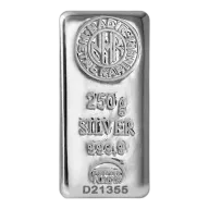 250 Gram Nadir Silver Cast Bar