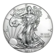 1 oz USA Eagle .999% Fine Silver Coin 2015