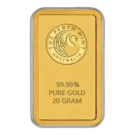 20g Perth Mint Kangaroo Gold Minted Bar