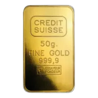50g Credit Suisse Gold Bar