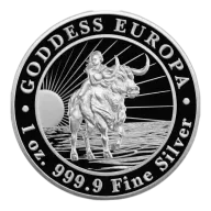 Tokelau Silver Goddess Europa 1 oz Coin - Misc. Dated