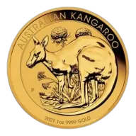 2021 1 oz Australian Gold Kangaroo Coin BU