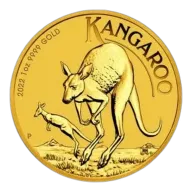 2022 1 oz Australian Gold Kangaroo Coin BU