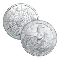 5 oz Year of the Horse 2026 Silver Round