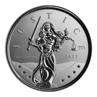 Silver Lady Justice 1 oz Coin - Misc. Dated