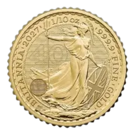 2027 1/10 oz Gold Britannia Coin BU