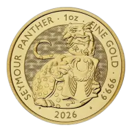 Pre-Owned 2026 UK Tudor Beasts Seymour Panther 1oz Gold Coin