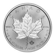 2025 1 oz Canadian Platinum Maple Leaf Coin
