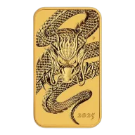 2025 Perth Mint Dragon 1 oz Gold Rectangular Coin