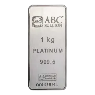 1 kg ABC Platinum Minted Bar