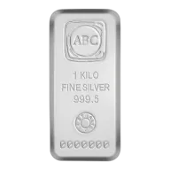 1kg - ABC Silver Cast Bar