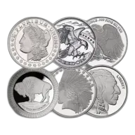 1 Oz Silver Round (Random Brand)