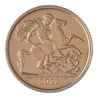 2021 Gold Half Sovereign Bullion Coin