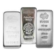 10 Oz Silver Bar (Random Brand)