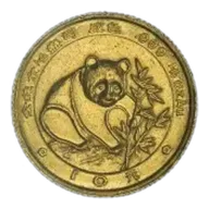 1988 Gold 0.1 Ounce Chinese Panda Bullion Coin