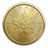1/2 oz Canadian Gold Maple Leaf Coin
