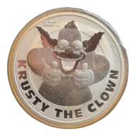 Hey Hey, It's Crusty The Clown. 1oz Silver Coin Carded and Limited to only 2500 !!!