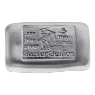 Beaver Bullion - 5 oz Silver Bar