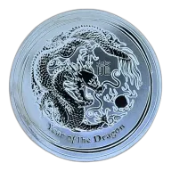 2012 Lunar Series II Year of the Dragon Perth Mint 10oz Silver Coin
