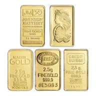 2.5 Gram Assorted Pure Gold Bar (Secondary Market)