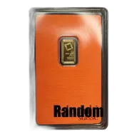 1 Gram .999 Gold Bar Carded Misc. Brand