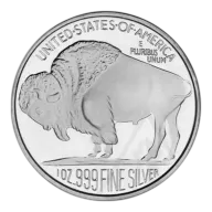 1 Oz Silvertowne Buffalo Silver Round