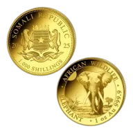 2025 Somalian Elephant 1 Ounce Gold Coin