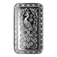 Marquee Peacock Scottsdale Mint 1oz Silver Bar