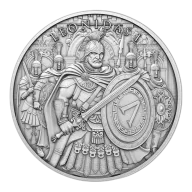 1-oz Leonidas I Design .999 Fine Silver Round