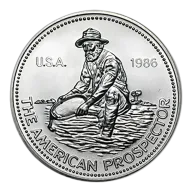 1 oz American Prospector Silver Round