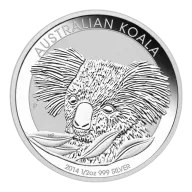 1/2oz Perth Mint Silver Koala Coin 2014 BU