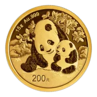China 2024 ¥200 15-g Gold Panda BU