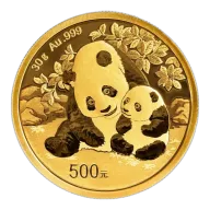 China 2024 ¥500 30-g Gold Panda .999 BU