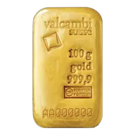 100g Valcambi Gold Bar