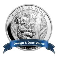 Random Date $1 Silver Australian Koala 1 oz Brilliant Uncirculated