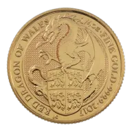 2017 Queen's Beasts Red Dragon Of Wales Quarter Ounce Gold Bullion Coin